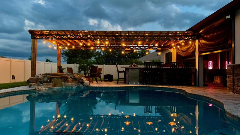 Custom pergola