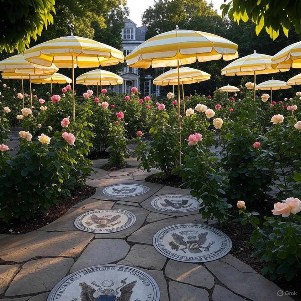 Trump Unveils White House Rose Garden Club, Blending Populist Pledge with Elite GOP Gathering