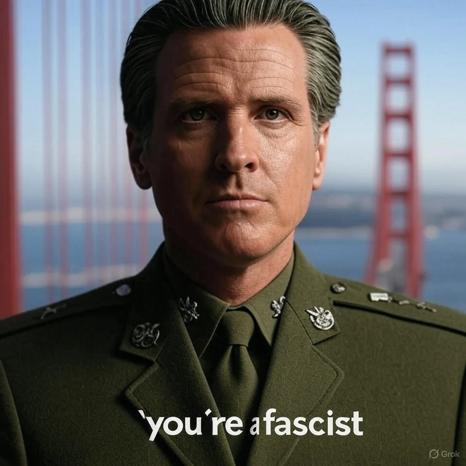 Newsom’s ‘Fascist’ Post Sparks Outrage: Conservatives Claim January 6 Psyop Proves Leftist Violence