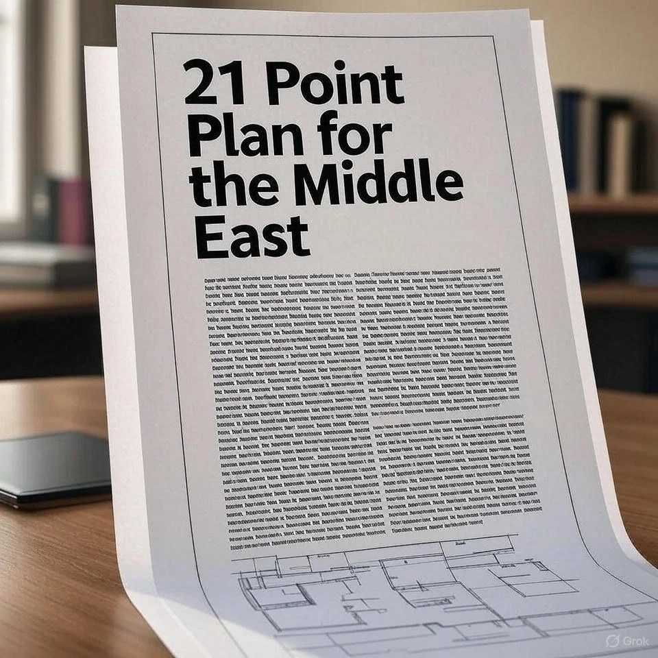 Trump’s 21-Point Mideast Plan Mirrors Hitler’s 1920 Vision: Security, State Control, and Stability at What Cost?