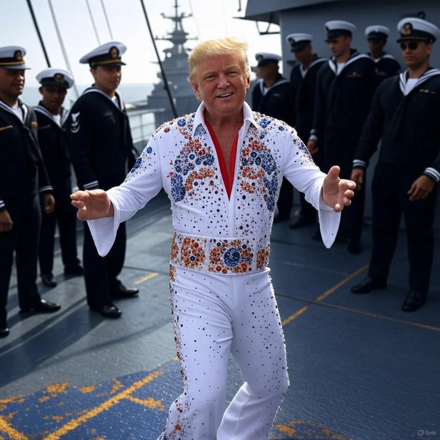 Trump, 79, Dances to YMCA, Mocks Dems as ‘Gnats’ in Viral Navy Speech, Stoking Shutdown Fears