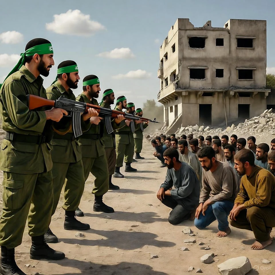 Hamas Executes Gazans Suspected of Israel Ties in Front of Children, Threatening Fragile Ceasefire as Aid Flows into Gaza
