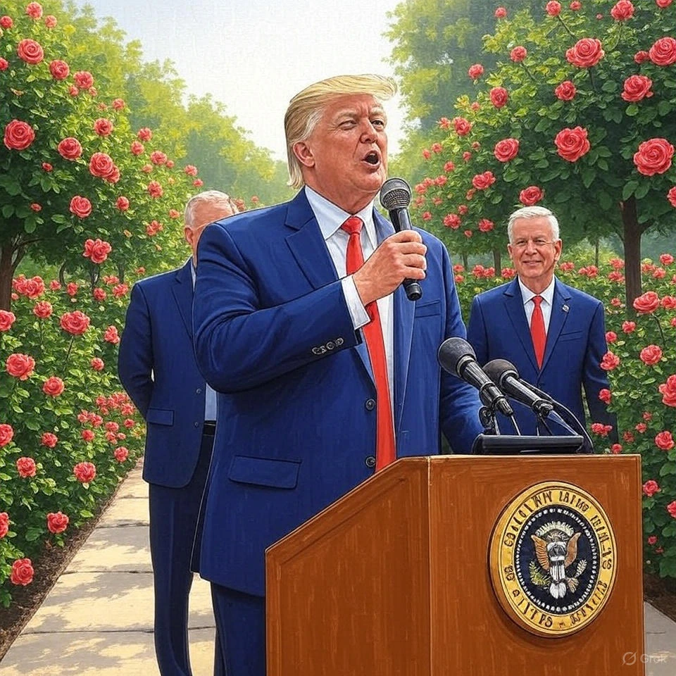 Trump’s Rose Garden Comedy Roast Targets Graham, Paul as Shutdown Drags On Over Obamacare Funding Fight