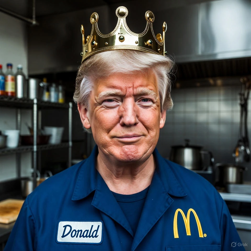 Trump Proclaims Himself First McDonald’s Fry Cook President: Credits Golden Arches for Training Him to Usher in America’s Golden Age – Stock Soars 4%