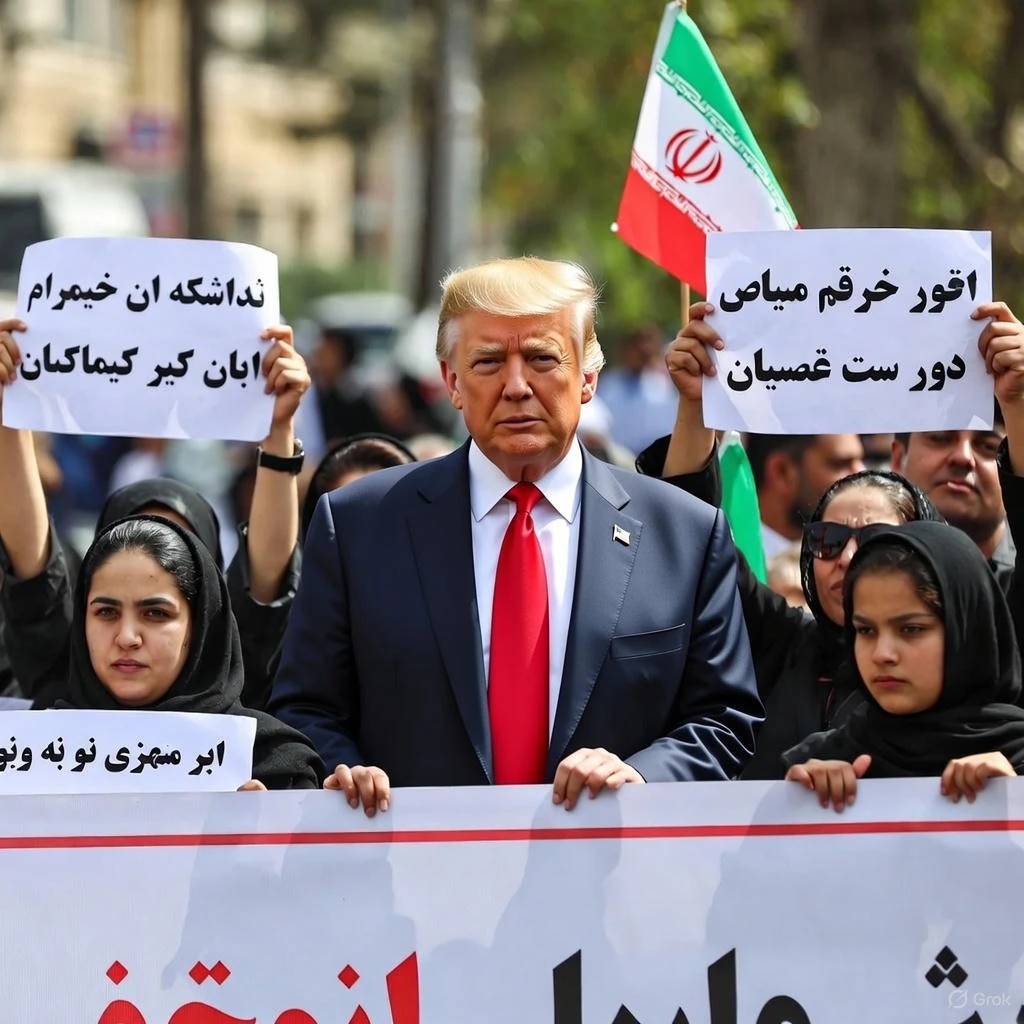 Trump Threatens Military Intervention If Iran Attacks Peaceful Protesters