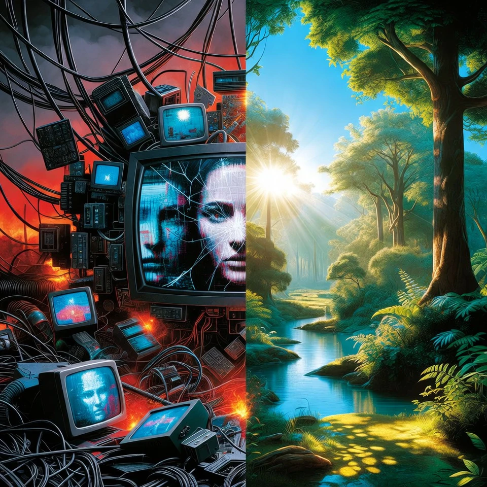 World Splits: Tech-Addicted Doom vs. Nature’s Heroes Forging Era