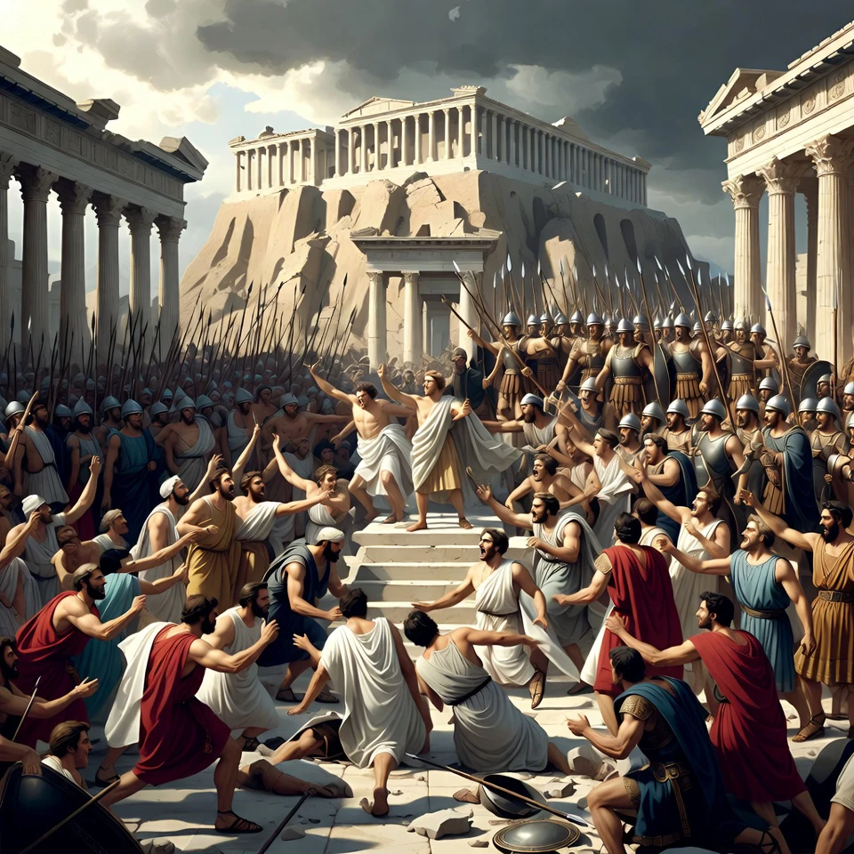 Democracy Dooms Empires: Athens’ Mob Rule Proves Fatal Flaw