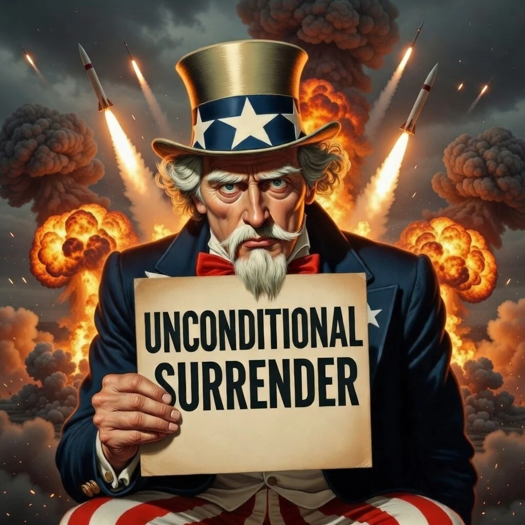 Trump Demands Iran’s Unconditional Surrender or Stone Age Bombardment