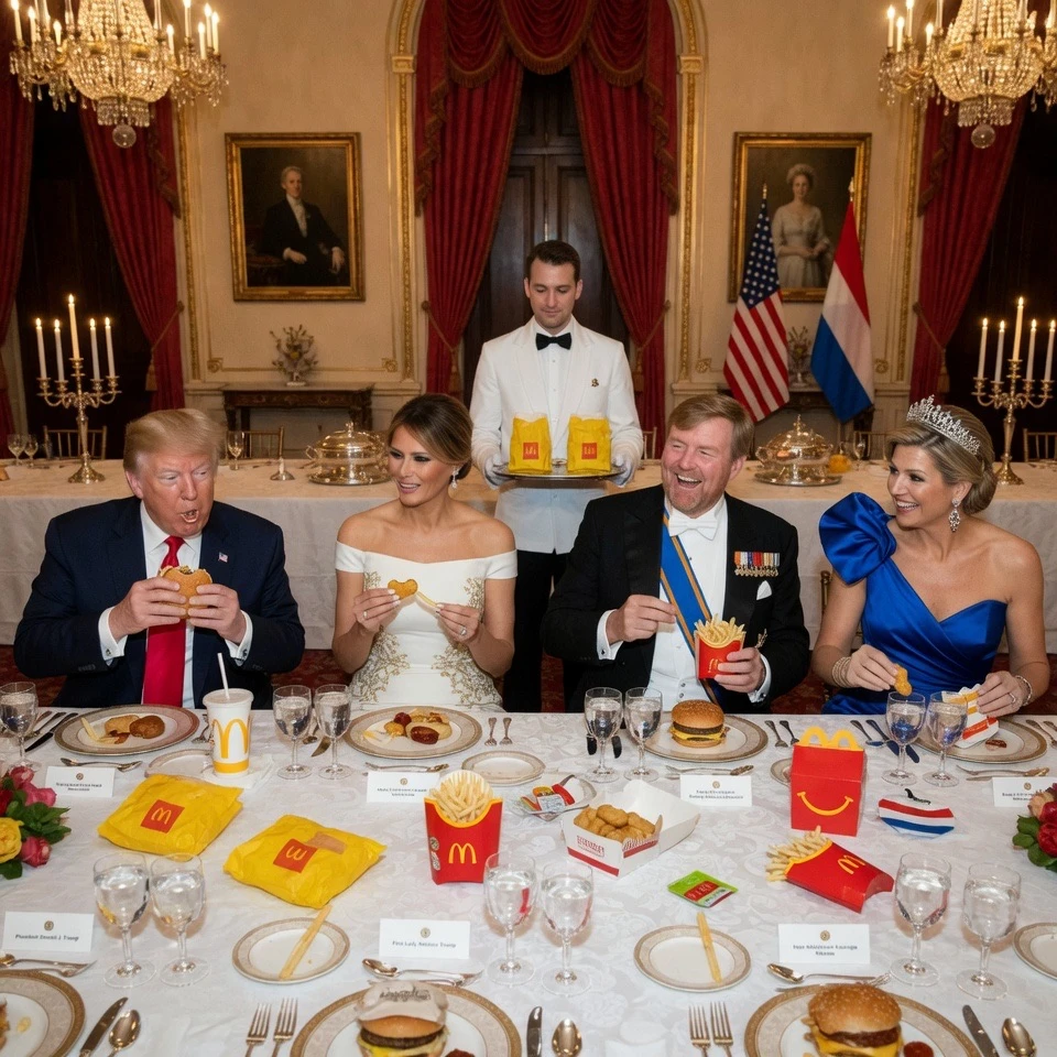 Trump’s McDonald’s Lunch to Dutch Royal Dinner: Culinary Versatility!