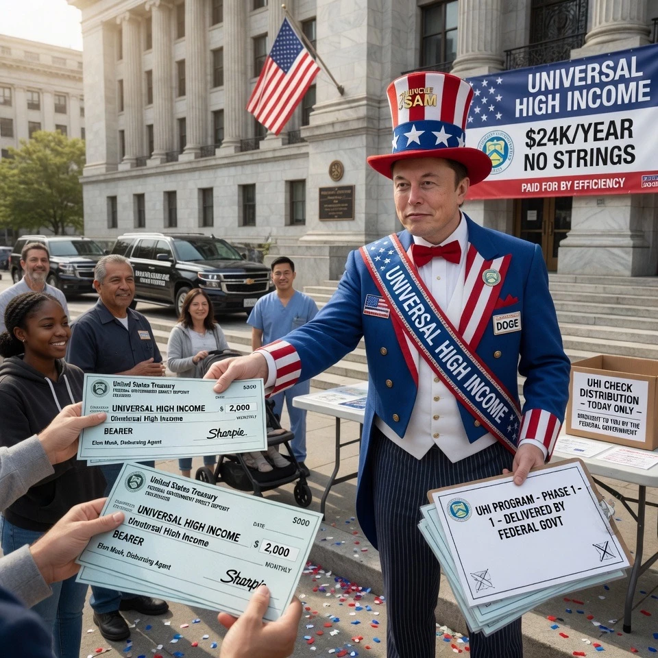 Elon Musk: Universal High Income Best Fix for AI Unemployment