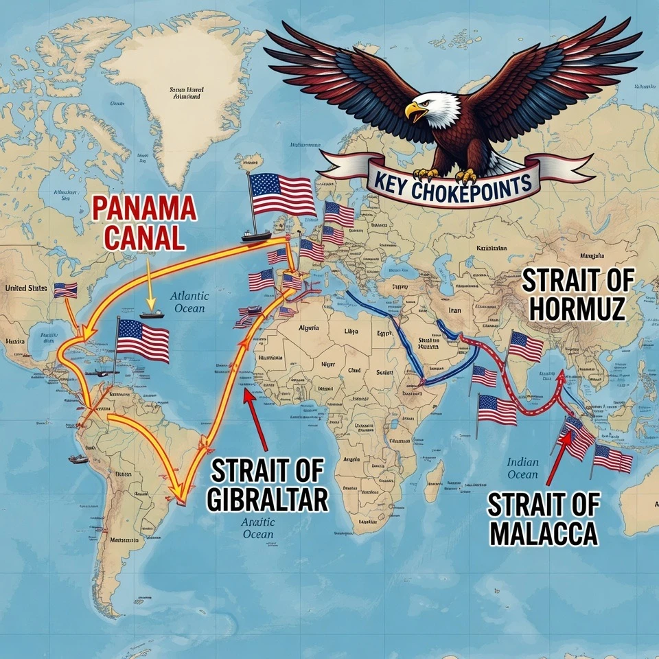 US Quietly Secures All Four Global Chokepoint Straits in 15 Months