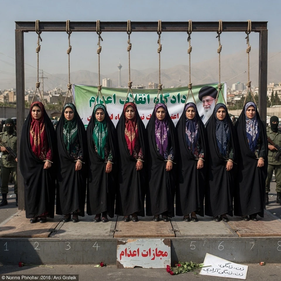 Iran to Execute 8 Aryan Women for Protests Tomorrow.