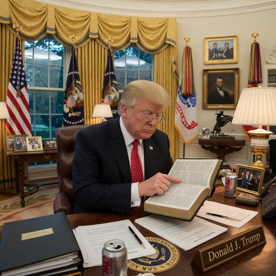 Trump Reads 2 Chronicles 7:11-22; World Begins Healing.