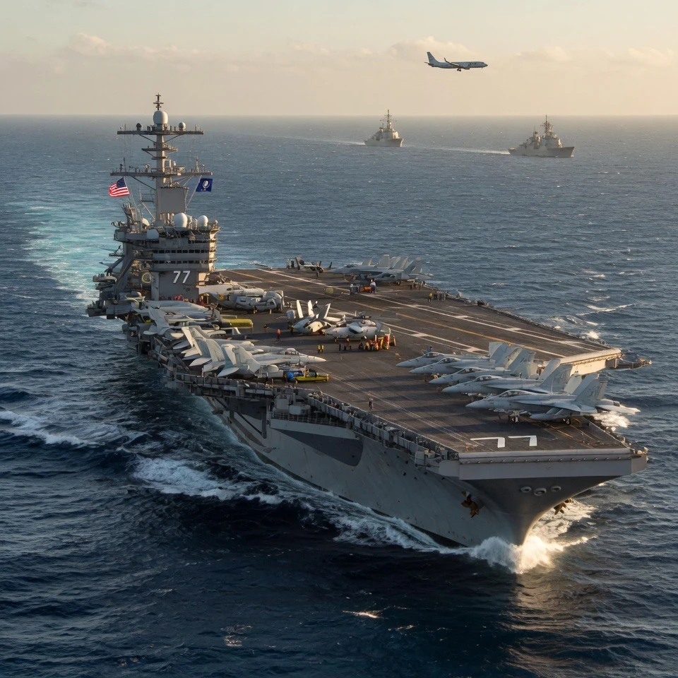 Ironic Arrival of Bush Carrier to Enforce Iran Naval Blockade