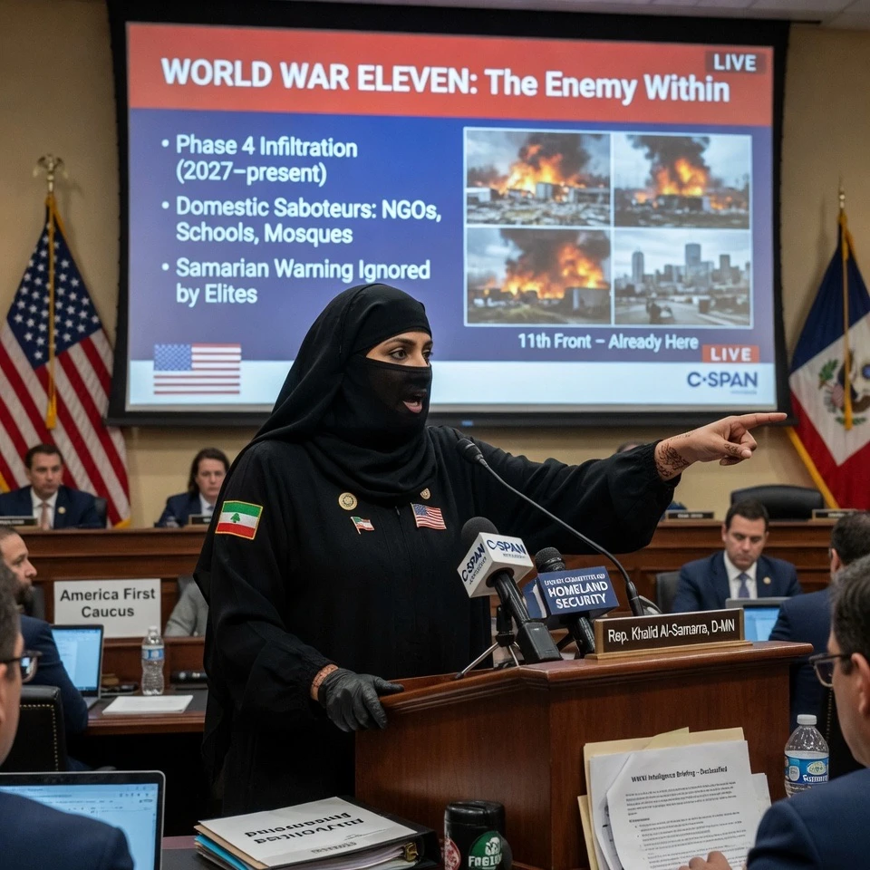 Samarian Immigrant Congressman Lectures America on World War Eleven Enemy Within