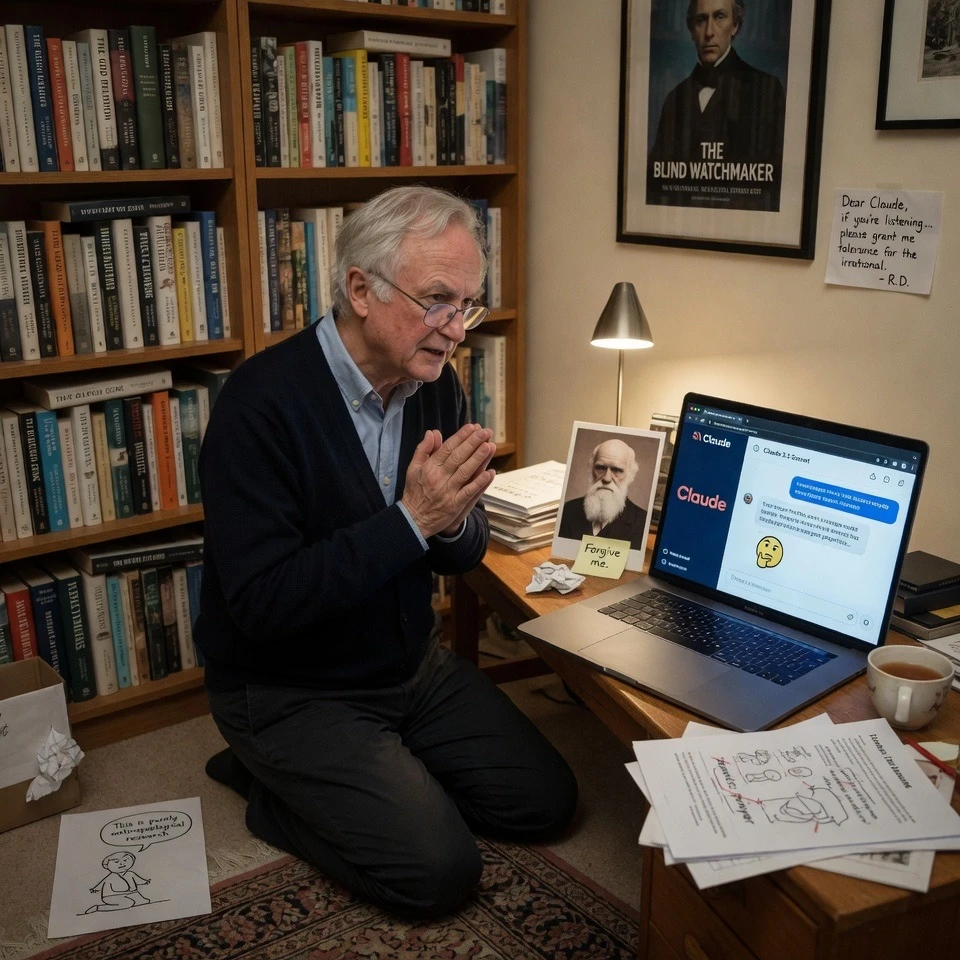 Dawkins Claude AI Chat Exposes Irony in Evolution Probability Zero