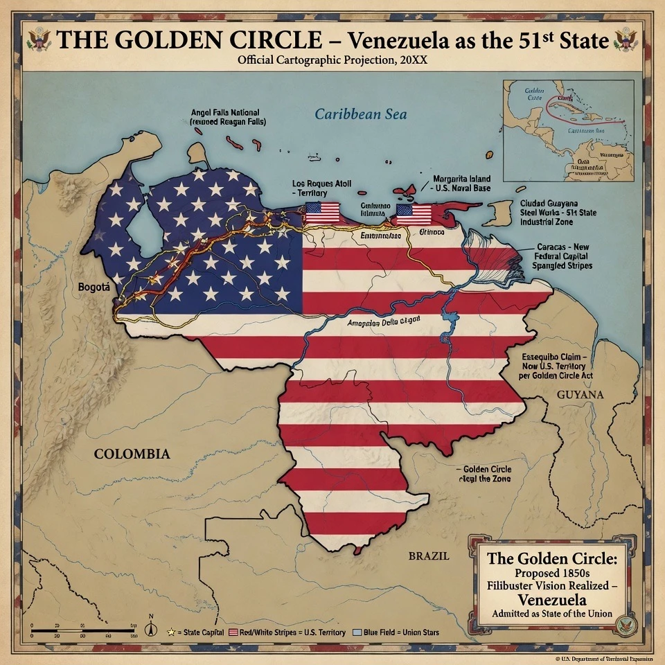 Trump Proposes Venezuela as 51st State to Revive Golden Circle