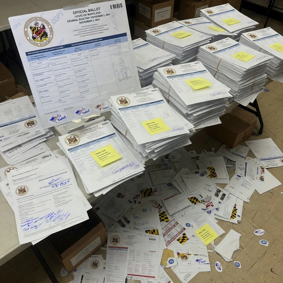 Trump Warns of One Million Fake Mail-In Ballots in Maryland