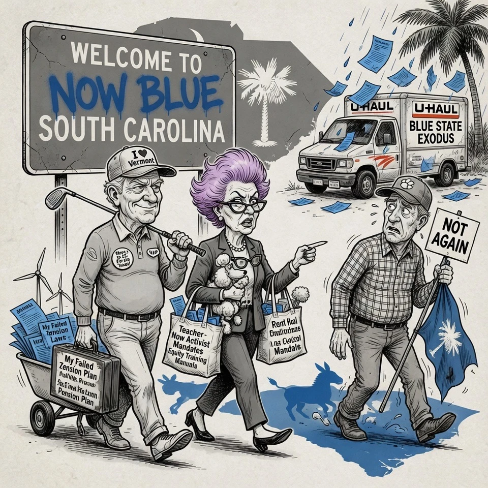 Liberal Retirees Invade South Carolina Bringing Failed Blue State Policies
