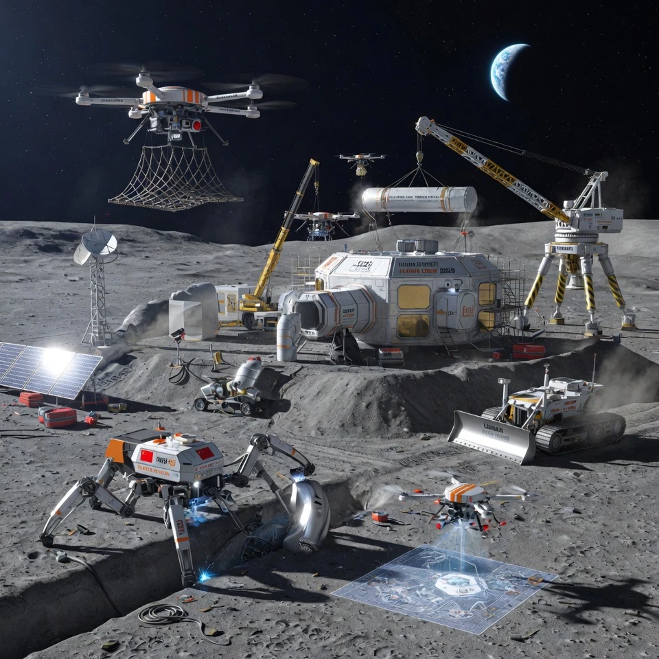 Americans Yearn to Escape Prison Planet with Moon Robotic Fleets