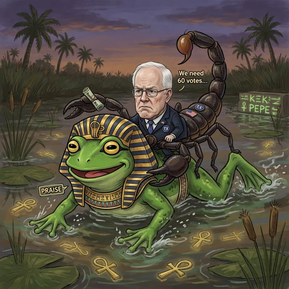 Defeated Cornyn Posts Enigmatic Scorpion Frog Fable On X Today