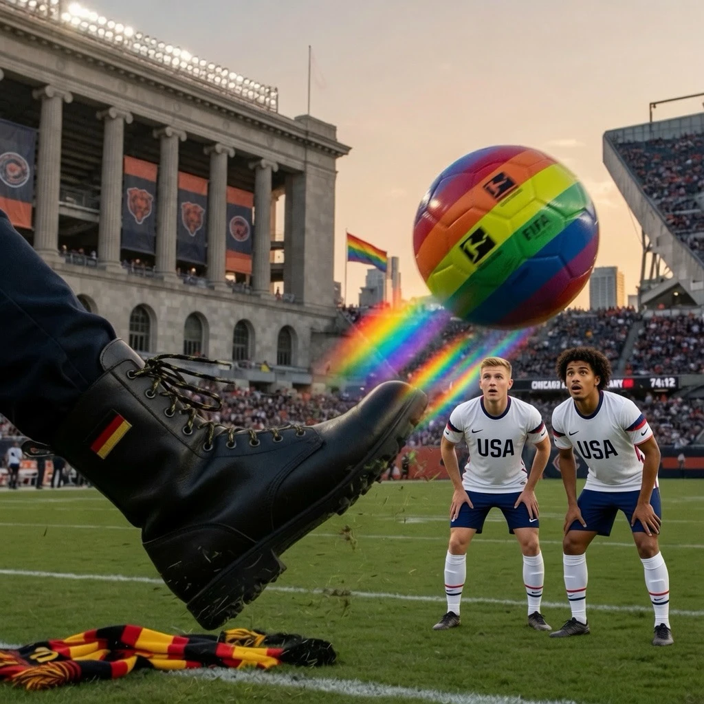 D-Day Irony: Germany Beats Rainbow Pride USA at Soldier Field