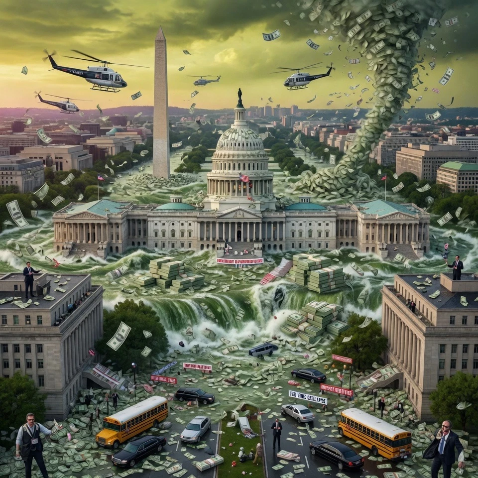 Powell’s Fed Flooded Nine Trillion Dollars Sparking Washington Made Inflation