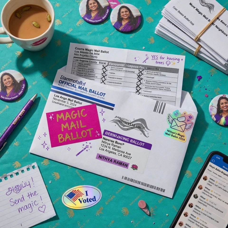 Nithya Raman’s Magic Mail Ballot Surge Fuels Election Fraud Claims