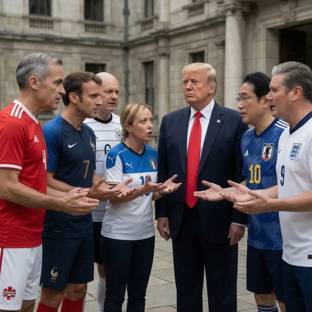 Merz Gifts Trump Soccer Jersey Pleading “We’re On Same Team”