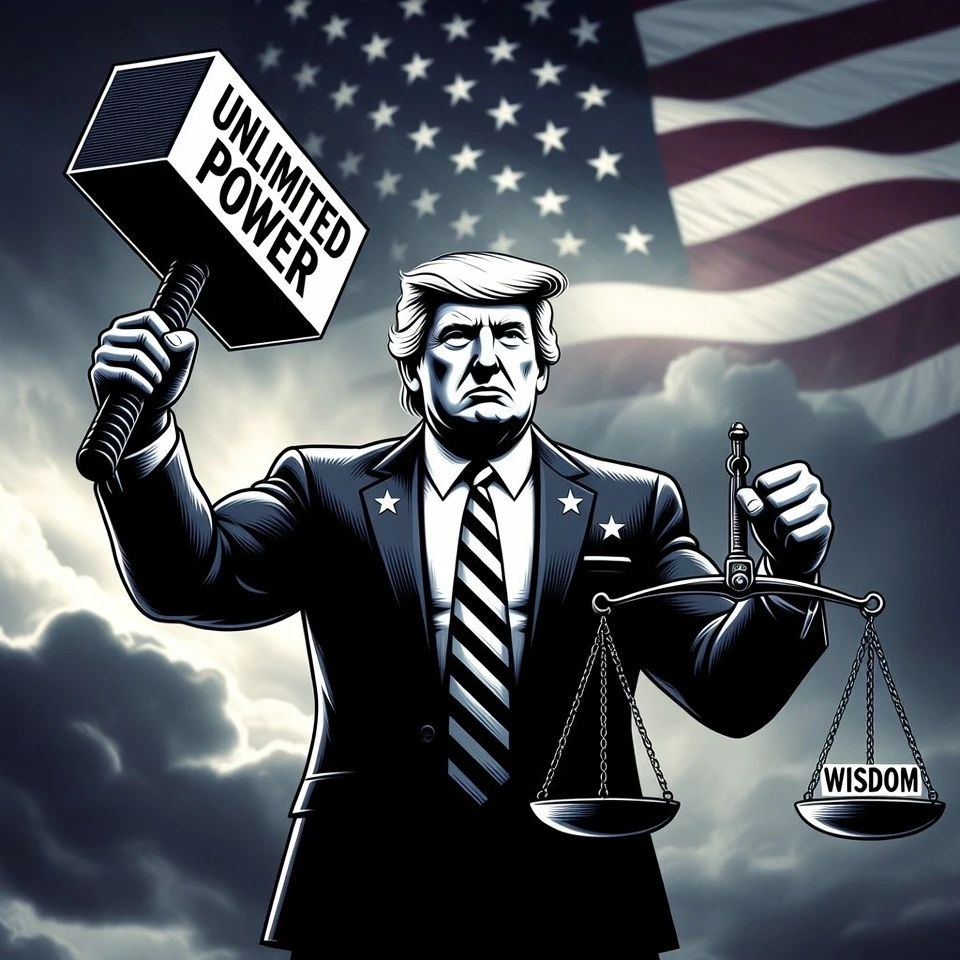 Trump’s Unlimited Power Backed by Might, Tempered by Judicious Wisdom