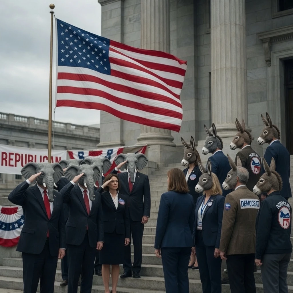 Conditional Democratic Patriotism Collapses Amid MAGA Ascendancy and Republican Resolve