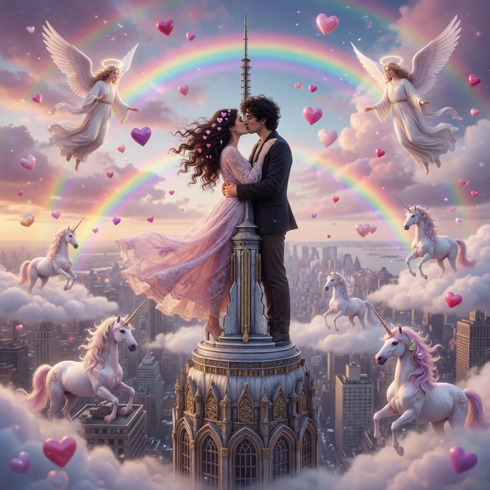 Empire State Banner Proclaims Love’s Triumph Over Power’s Grasp