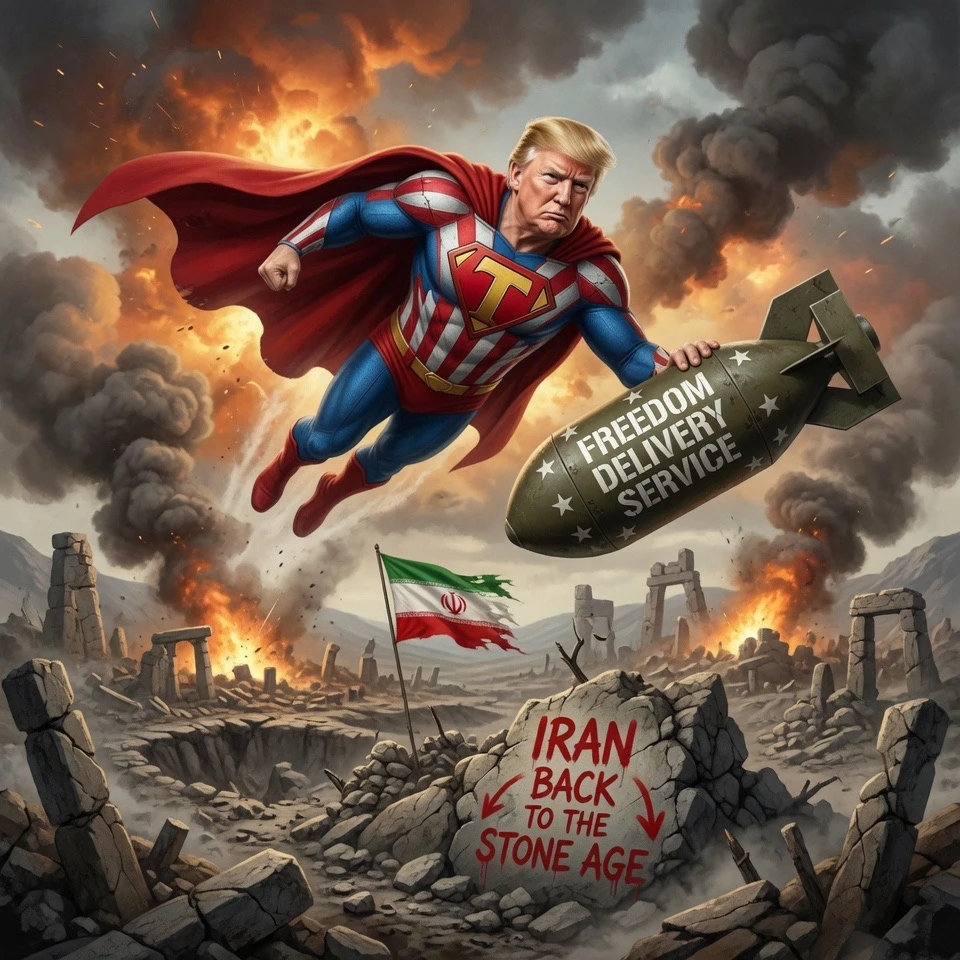 Trump Bombs Iran Then Offers Hormuz Protection for Twenty Percent Fee
