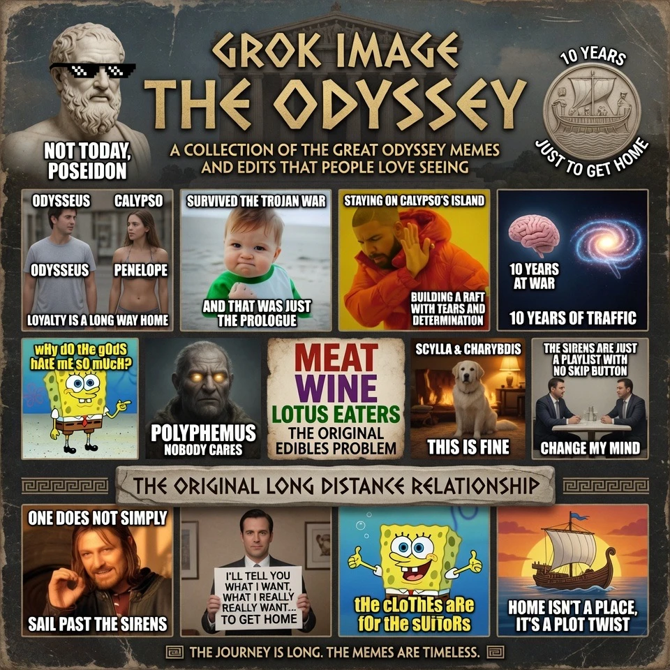 Musk’s Grok Odyssey Offers True Homer Beyond Hollywood’s Limits
