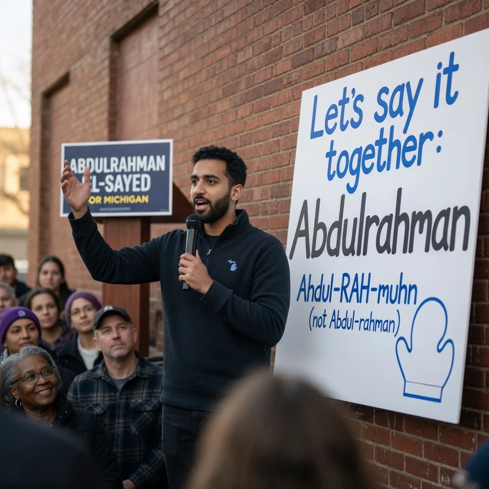 DSA-Tied El-Sayed Wins Primary, Offers Pronunciation Lessons to Americans