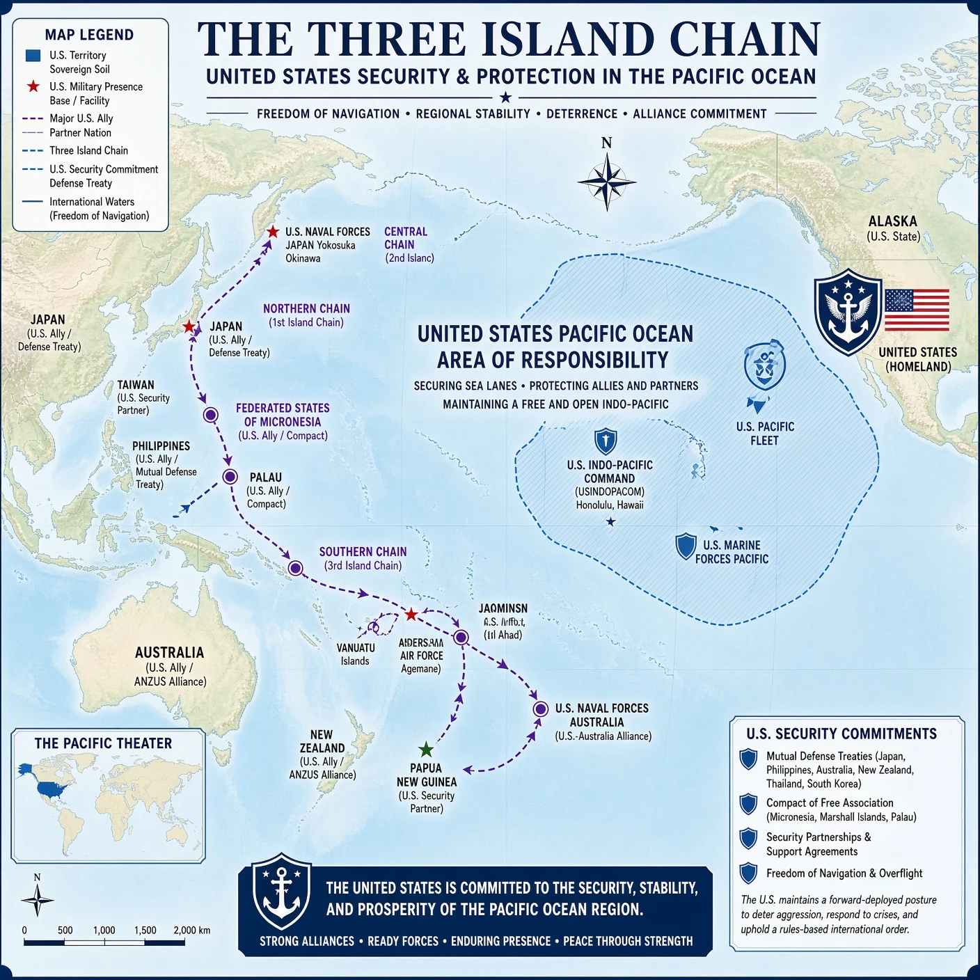 Colby Affirms US Resource Posture to Defend Pacific Island Chains