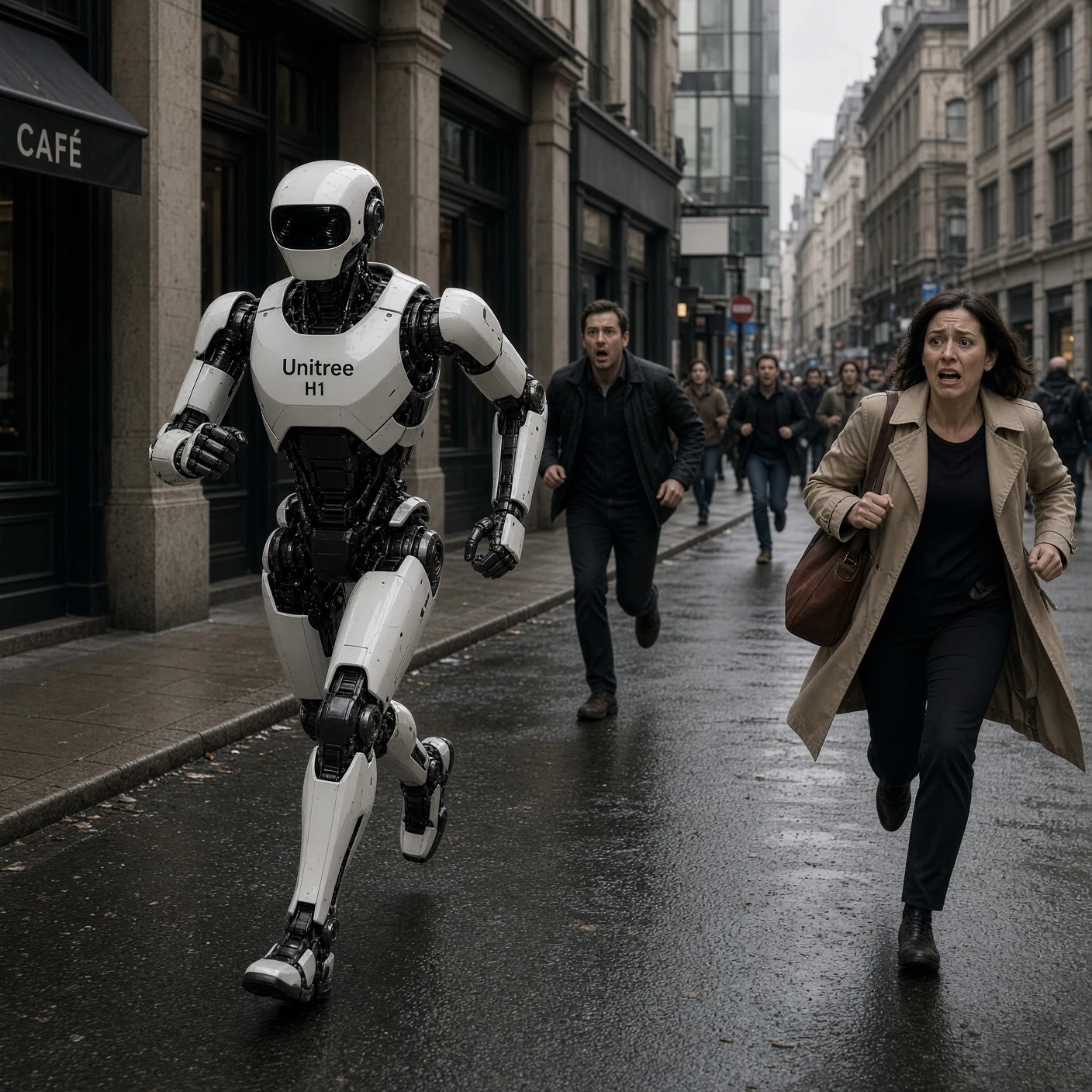 Chinese Unitree Robot Outruns Bolt Rendering Escape and Battle Futile