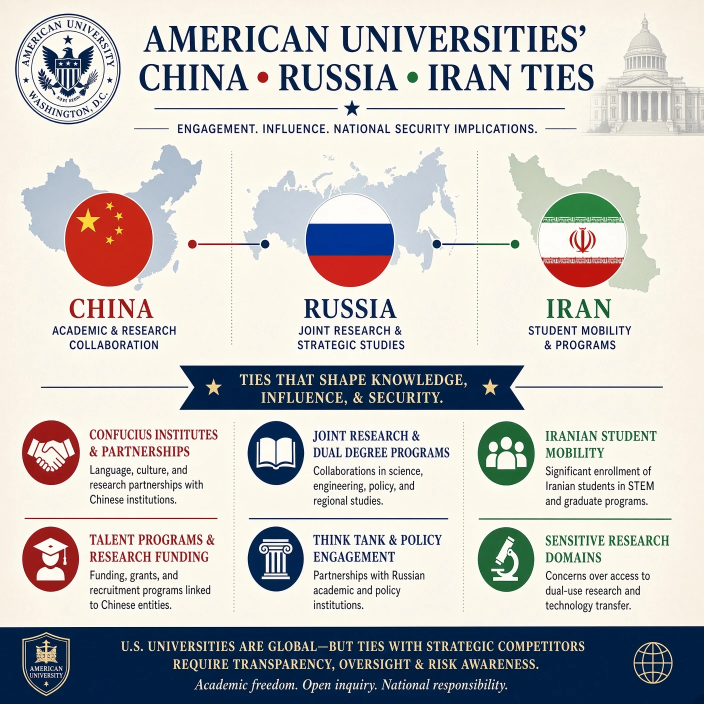 Hegseth Mandates Audits of Universities' China Russia Iran Ties