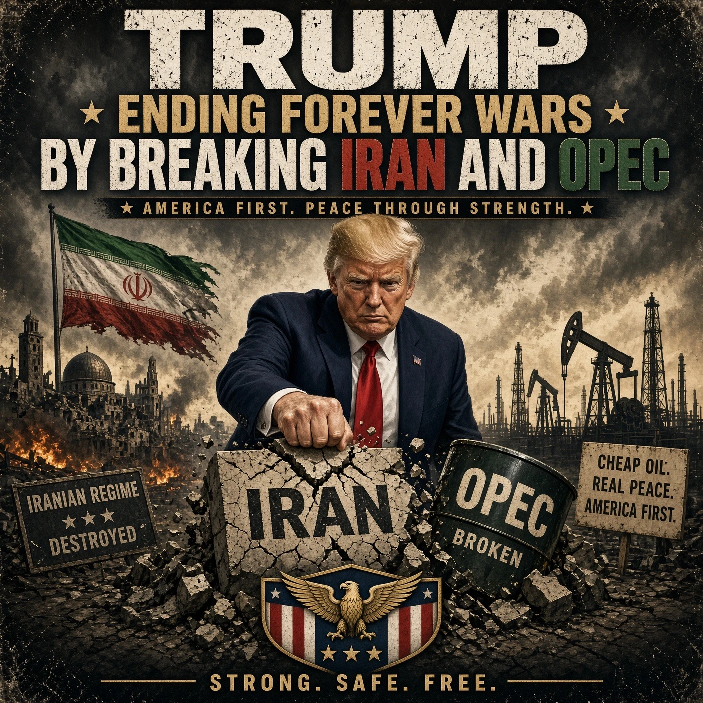 Trump Strategies End Forever Wars By Breaking Iran And OPEC