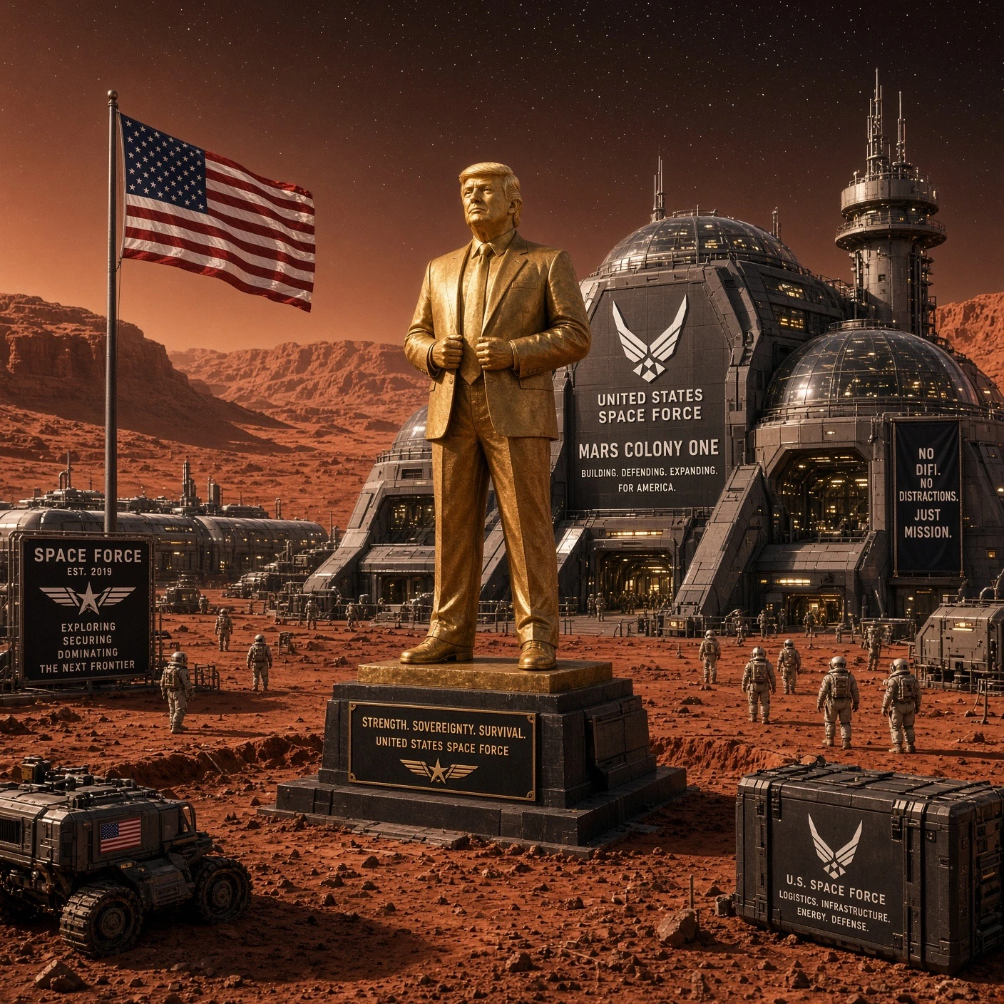 Trump Founds Space Academy to Build Colonies Immune to Subversion