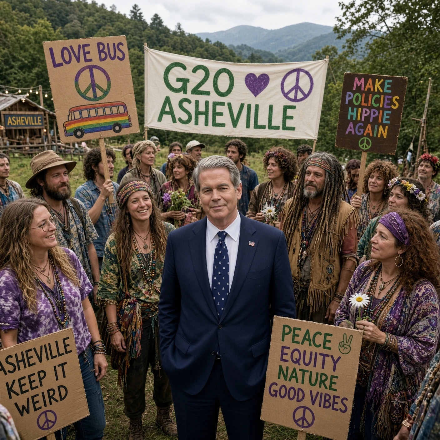 Bessent Presses Allies With Tariffs and Iran Isolation in Asheville