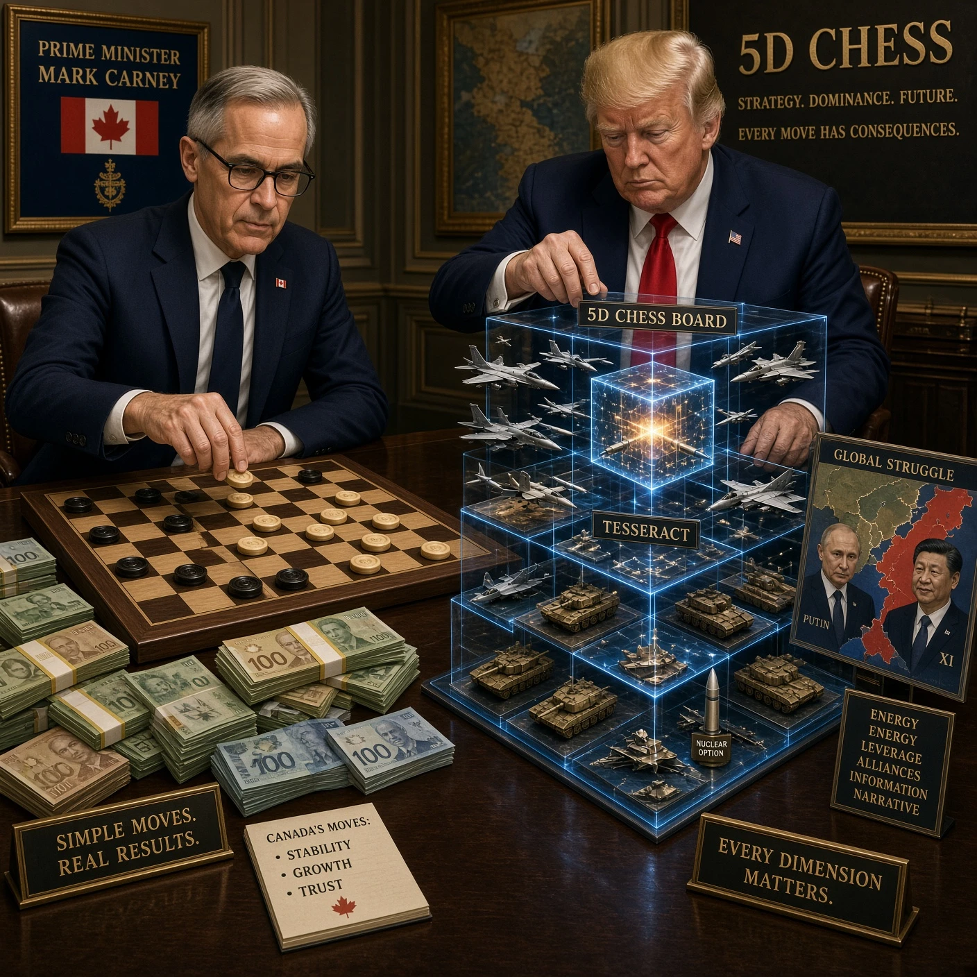 Carney Scuttles Deal; Canada Tariffs America; Trump Redraws Continent