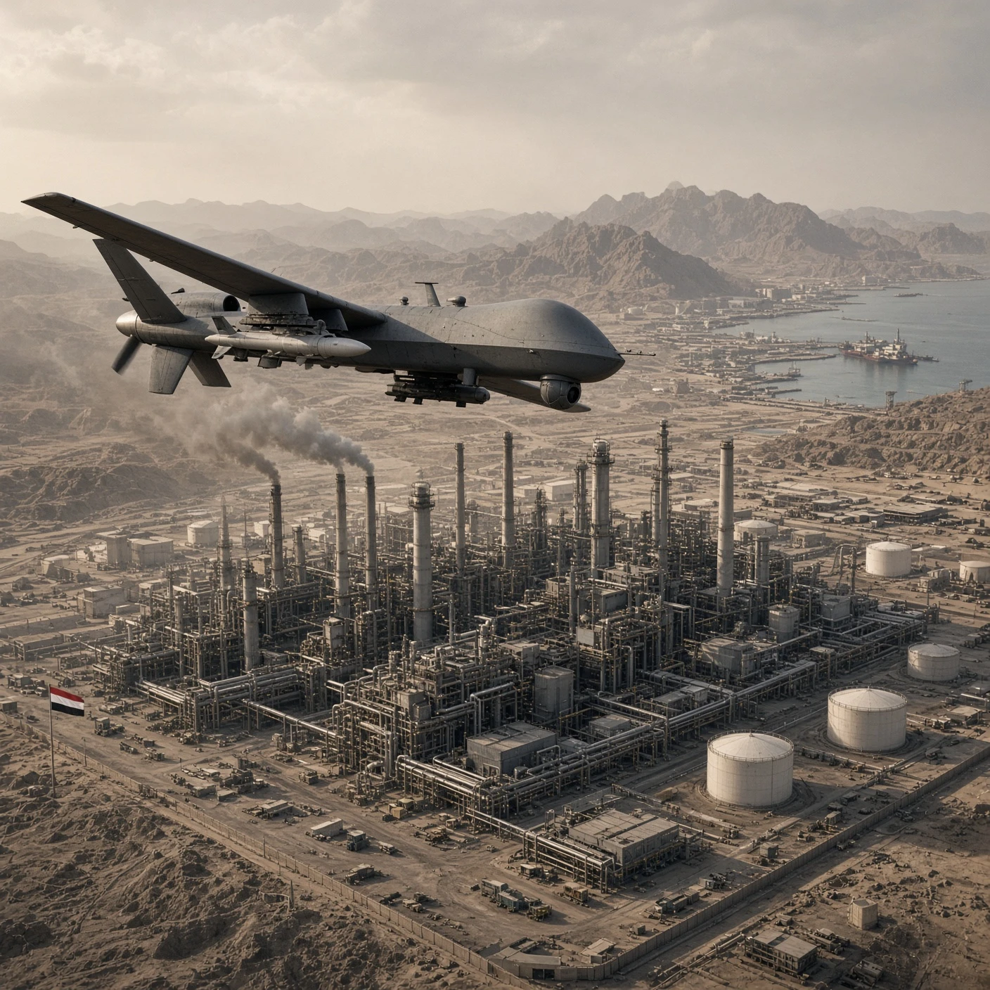 Yemen Missile Hits Yanbu; Cheap Drones Rewrite Oil War Calculus