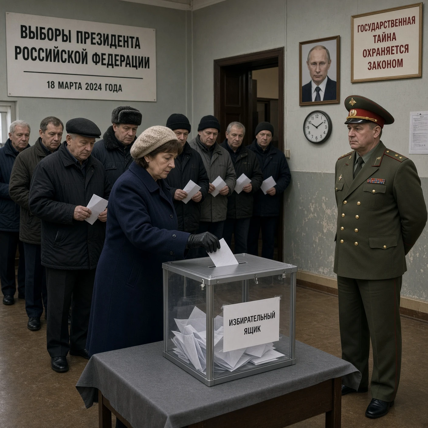 Russia Votes in Public; America Counts After the Lights Dim