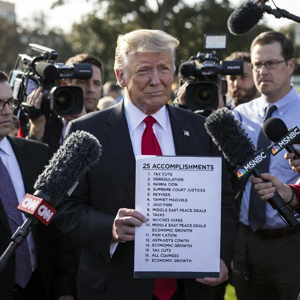 Trump Posts Twenty-Five Term-Three Wins No Predecessor Matched