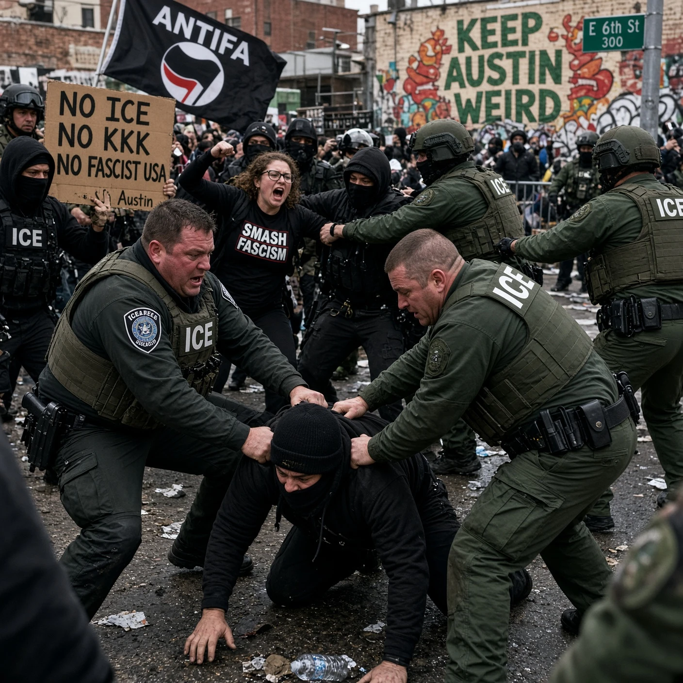 Austin Protesters Learn Texas Differs From Minnesota After ICE Clash
