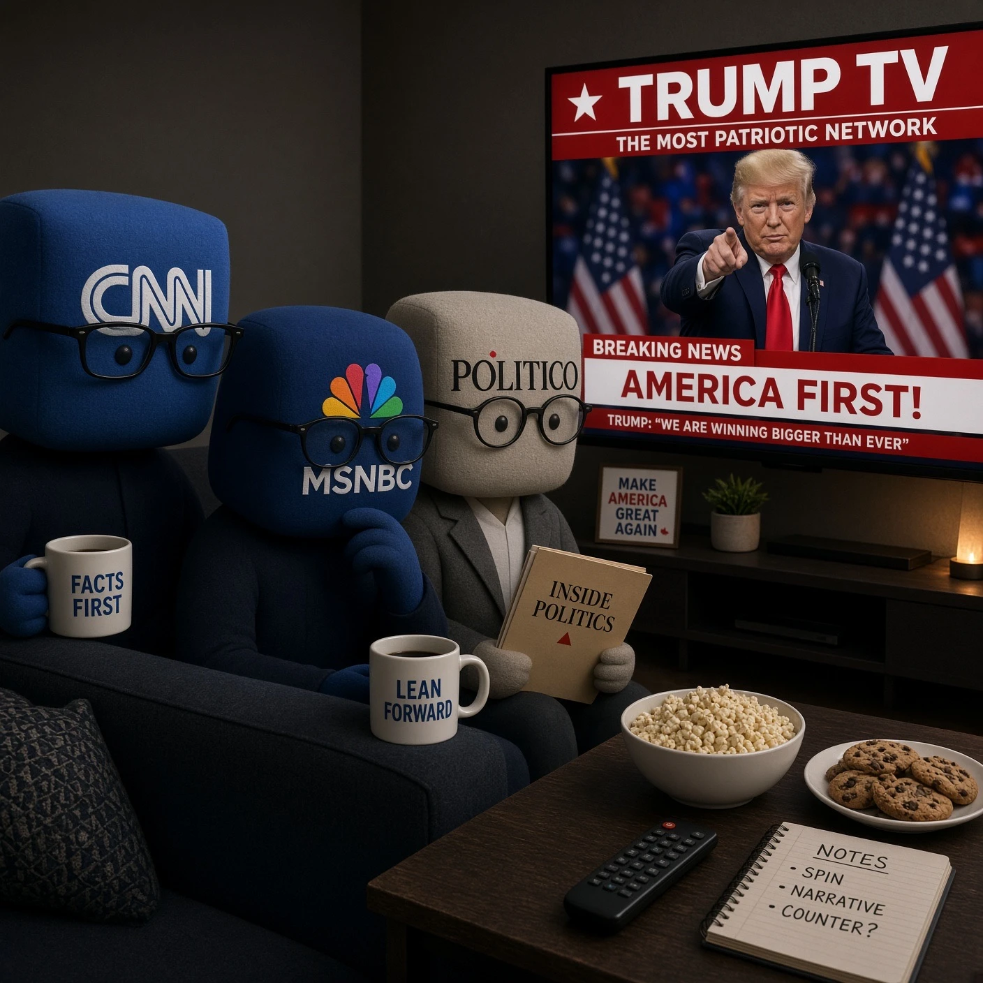 Press Cartel Goes Dark; White House Answers With Trump TV