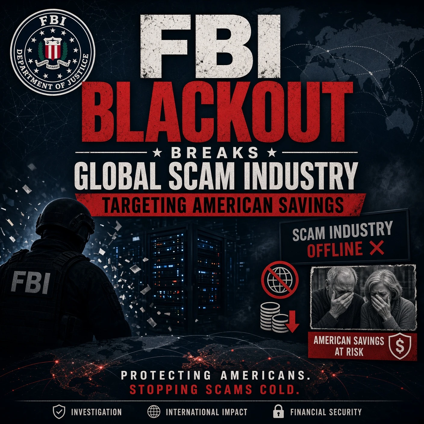 FBI Blackout Breaks Global Scam Industry Targeting American Savings