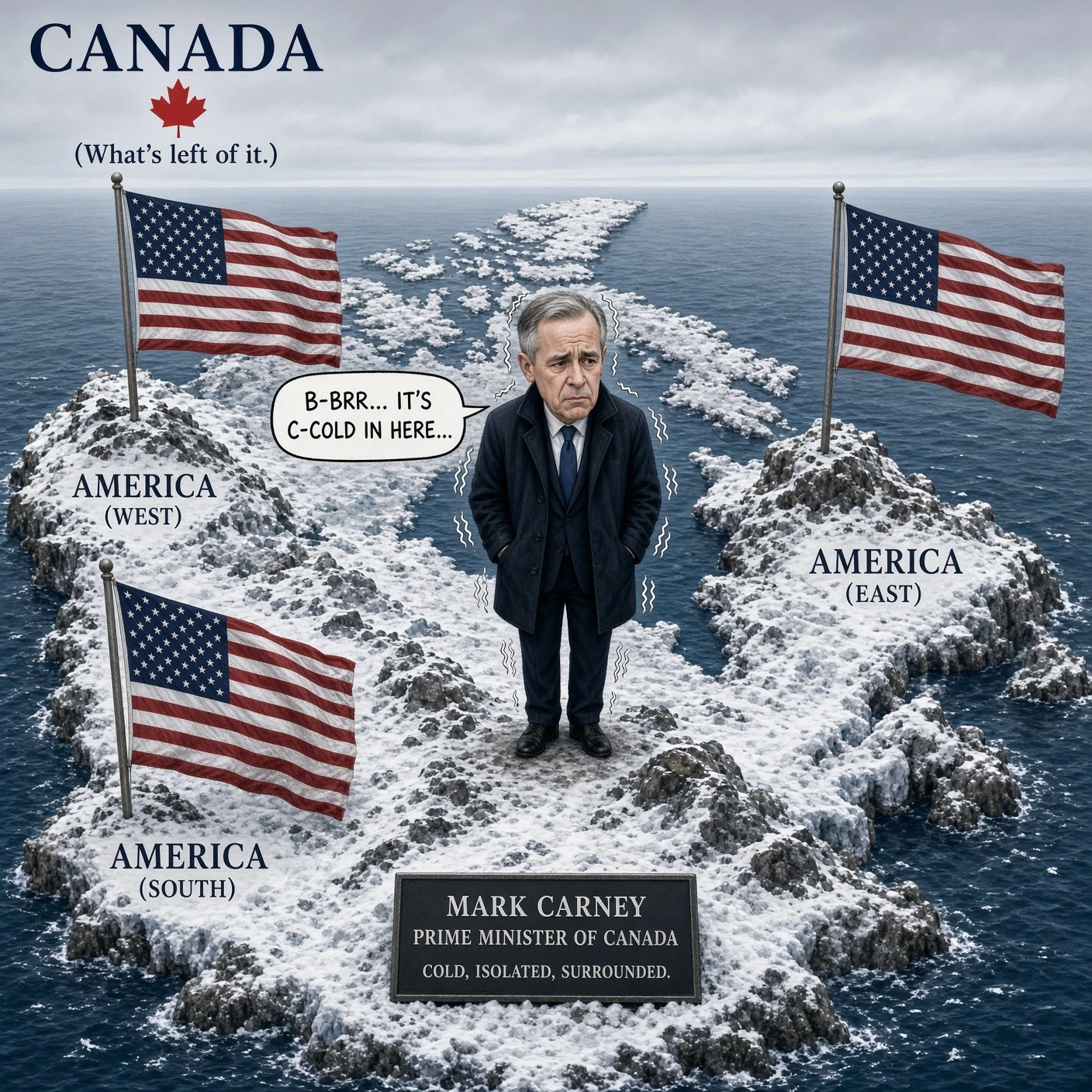 Carney Hits Trump War Talk as America Encircles Canada