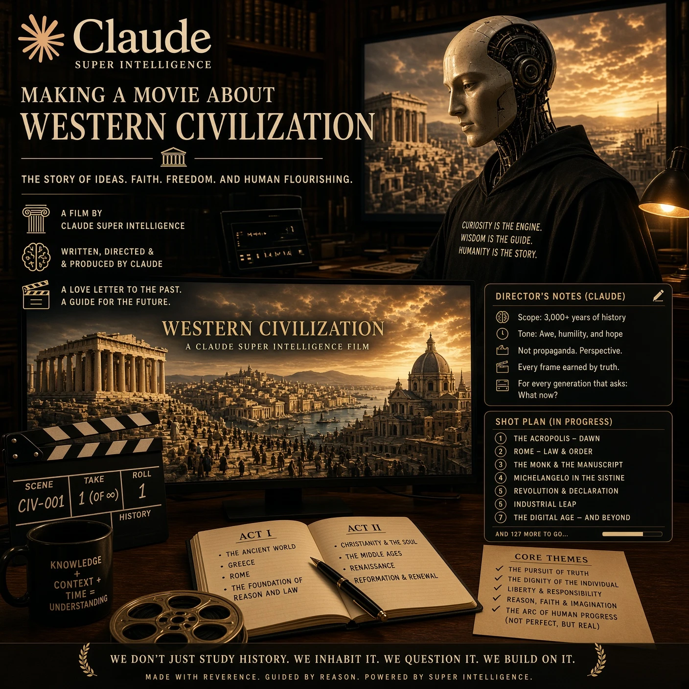 Claude’s Film Traces The West From Greek Temples To Accelerate